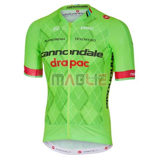 Maglia Cannondale manica corta 2016 verde e nero